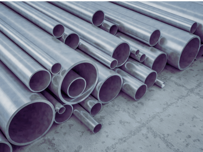 Steel pipes in various sizes and thicknesses